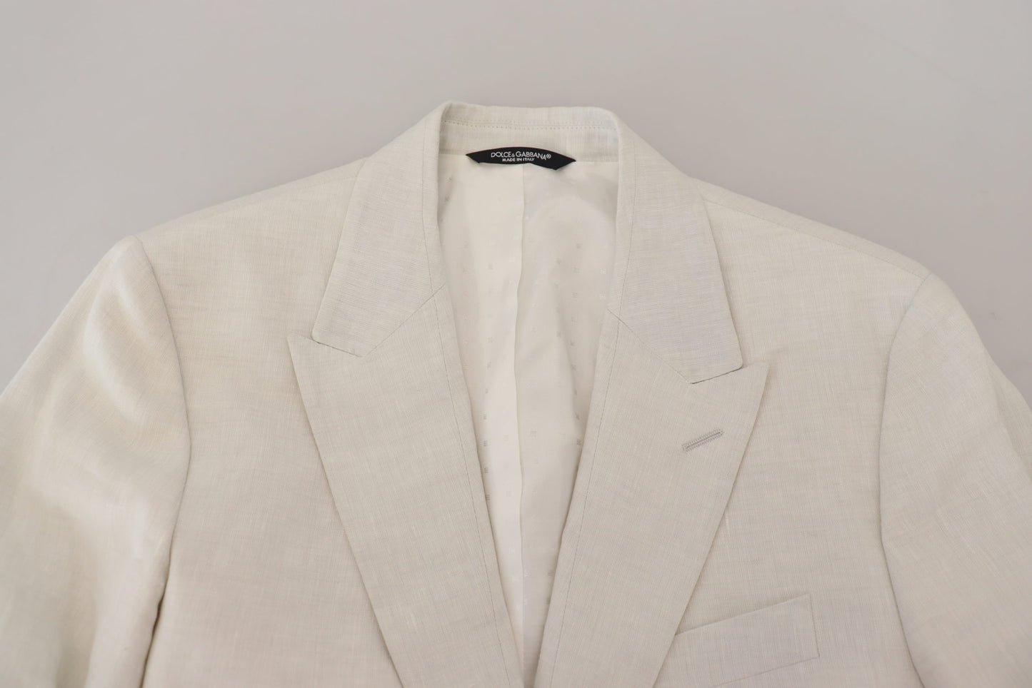 Elegante witte Sicilia blazer met enkele rij knopen