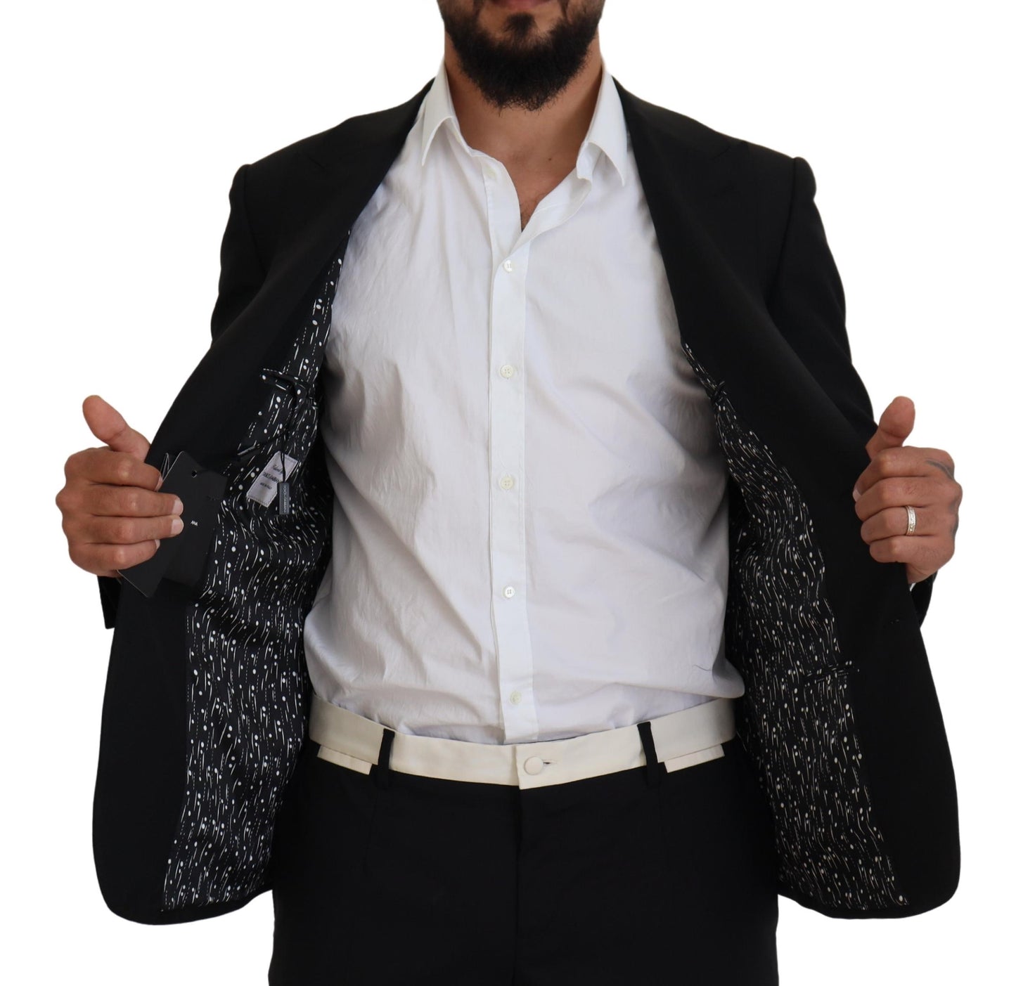 Elegant Single-Breasted Wool Blend Blazer