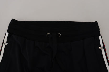 Pantalones elegantes de diseño de algodón negro