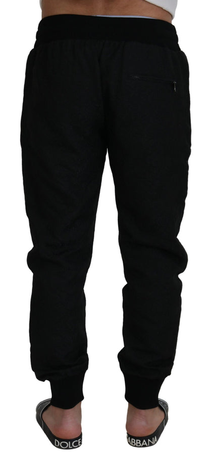 Zwarte heren casual joggingbroek