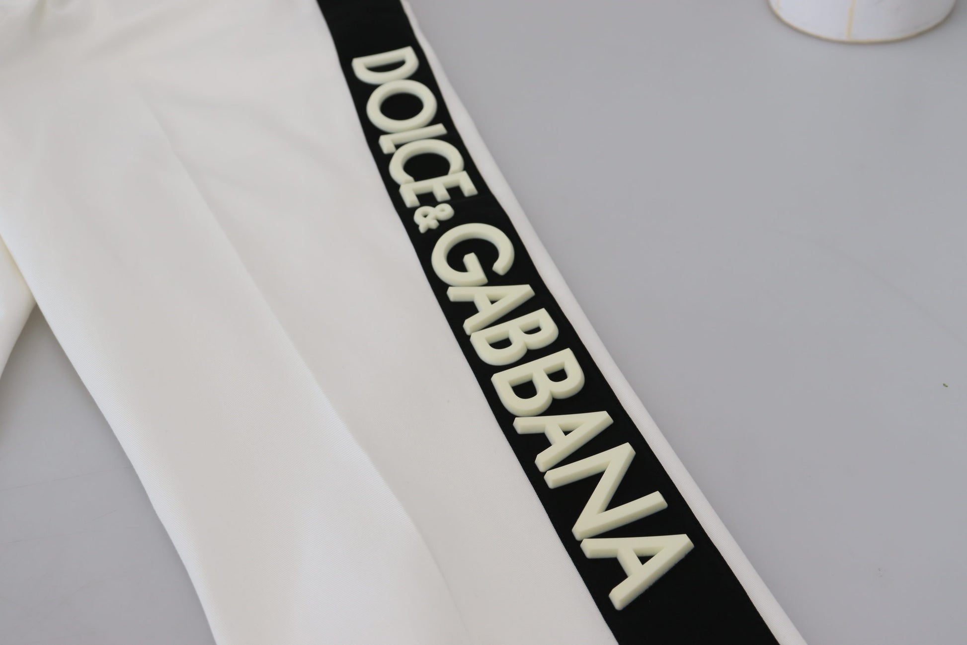 Witte katoenen joggingbroek met DG-logo