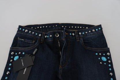 Vaqueros denim Opulence con tachuelas