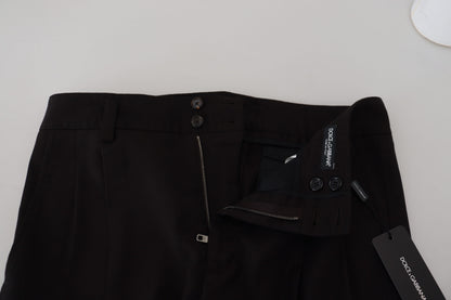 Zwarte wollen chino heren formele broek