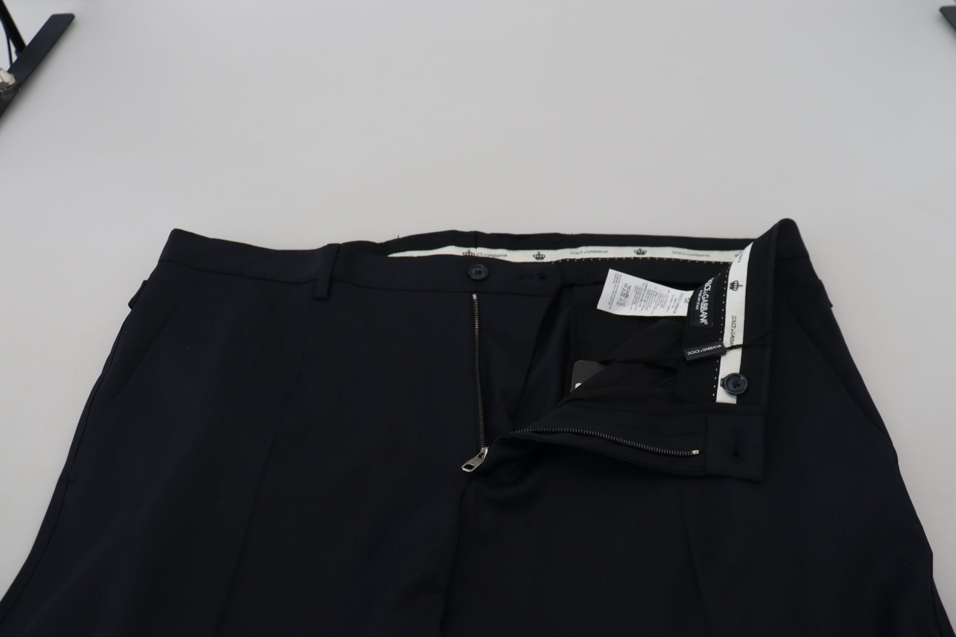 Blauwe wollen chino formele broek