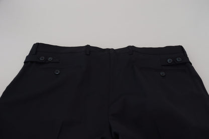 Blauwe wollen chino formele broek