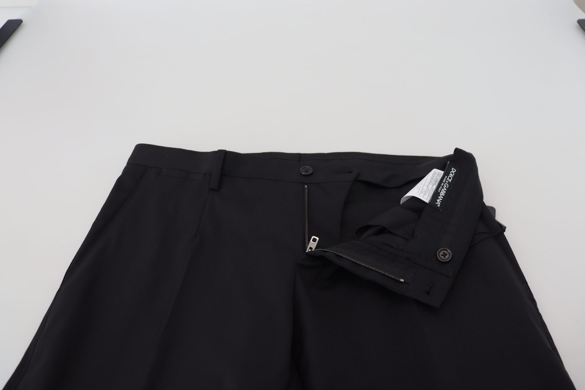 Zwarte wollen chino formele broek