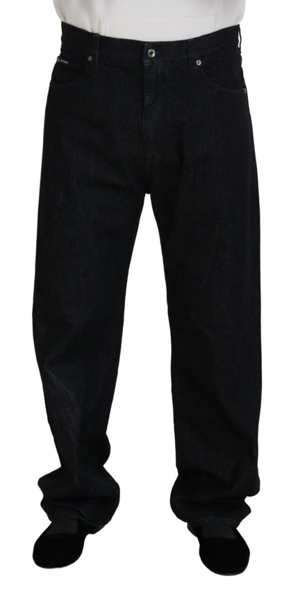 Elegantes pantalones vaqueros negros lavados Luxe Cotton