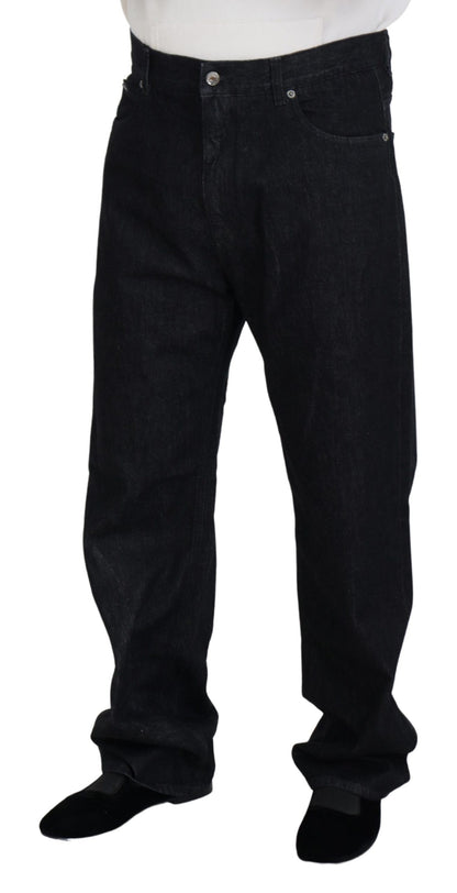 Elegantes pantalones vaqueros negros lavados Luxe Cotton