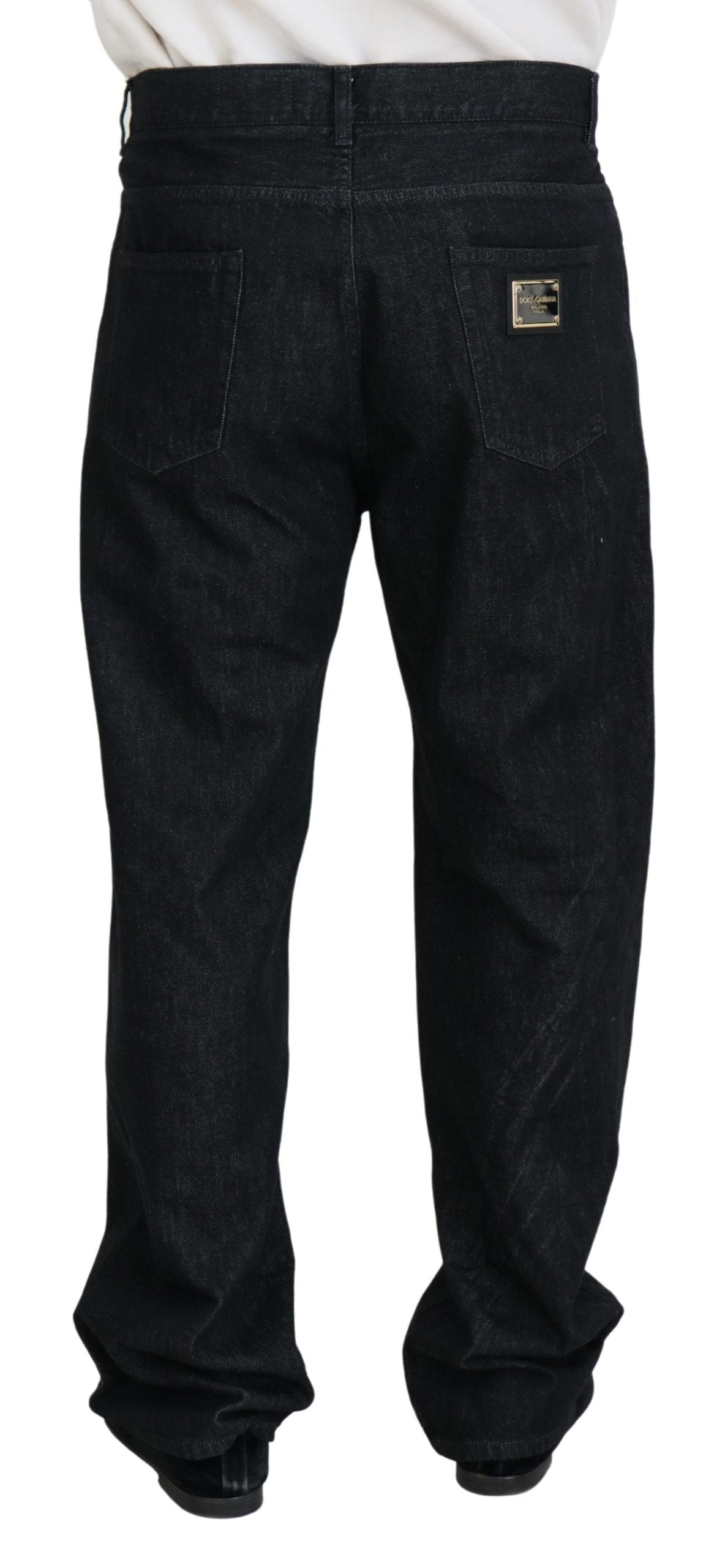 Elegantes pantalones vaqueros negros lavados Luxe Cotton