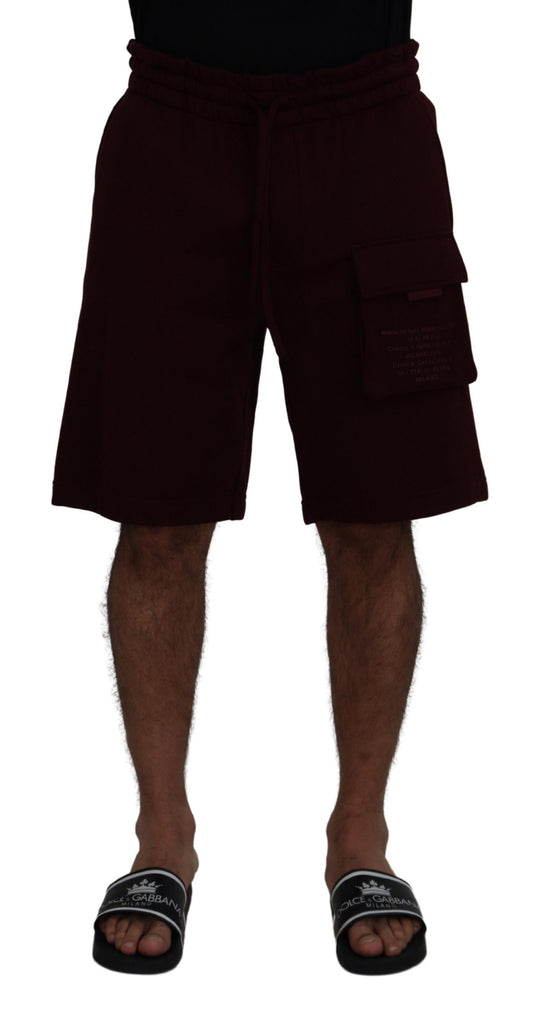 Kastanjebruine Bermuda Cargo herenshorts