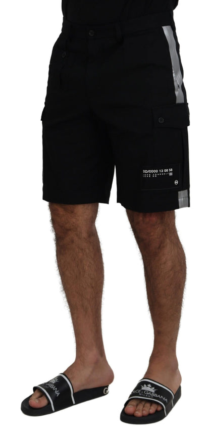 Zwarte Bermuda cargo-casual shorts