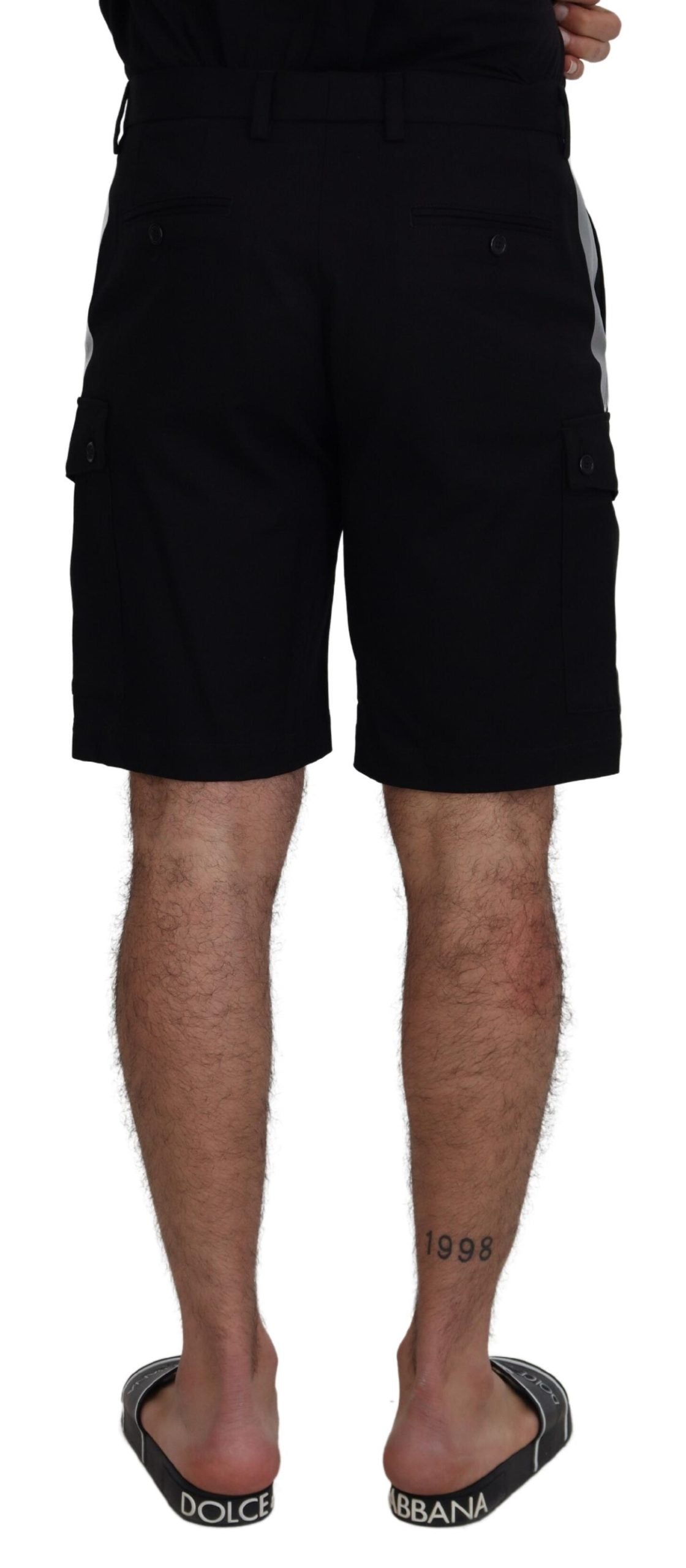 Zwarte Bermuda cargo-casual shorts