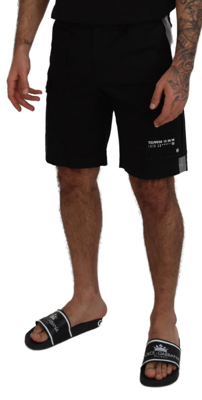 Zwarte Bermuda cargo-casual shorts