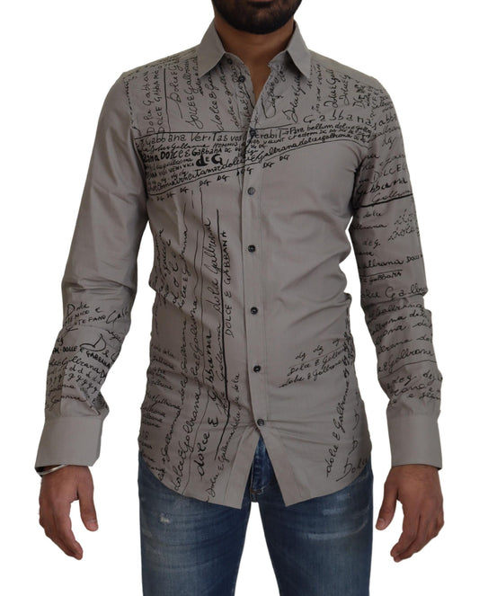 Camisa de vestir elegante de algodón de corte slim