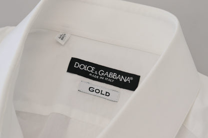 Elegant White Slim Fit Dress Shirt