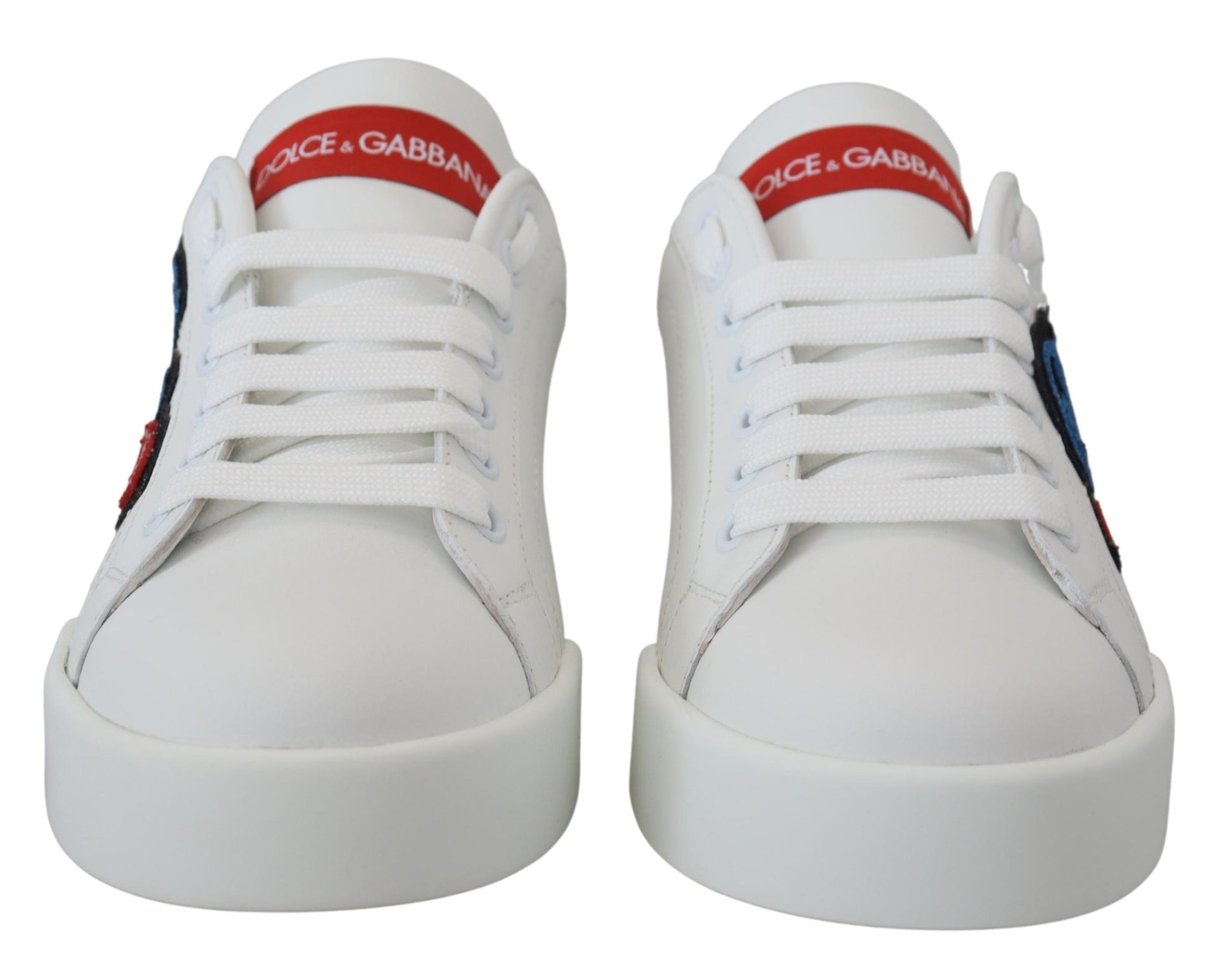 Witte klassieke sportschoenen met Portofino-logo