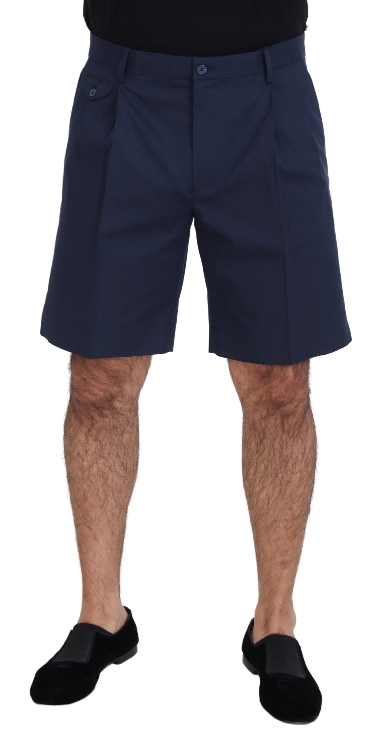 Elegante blauwe chinoshort