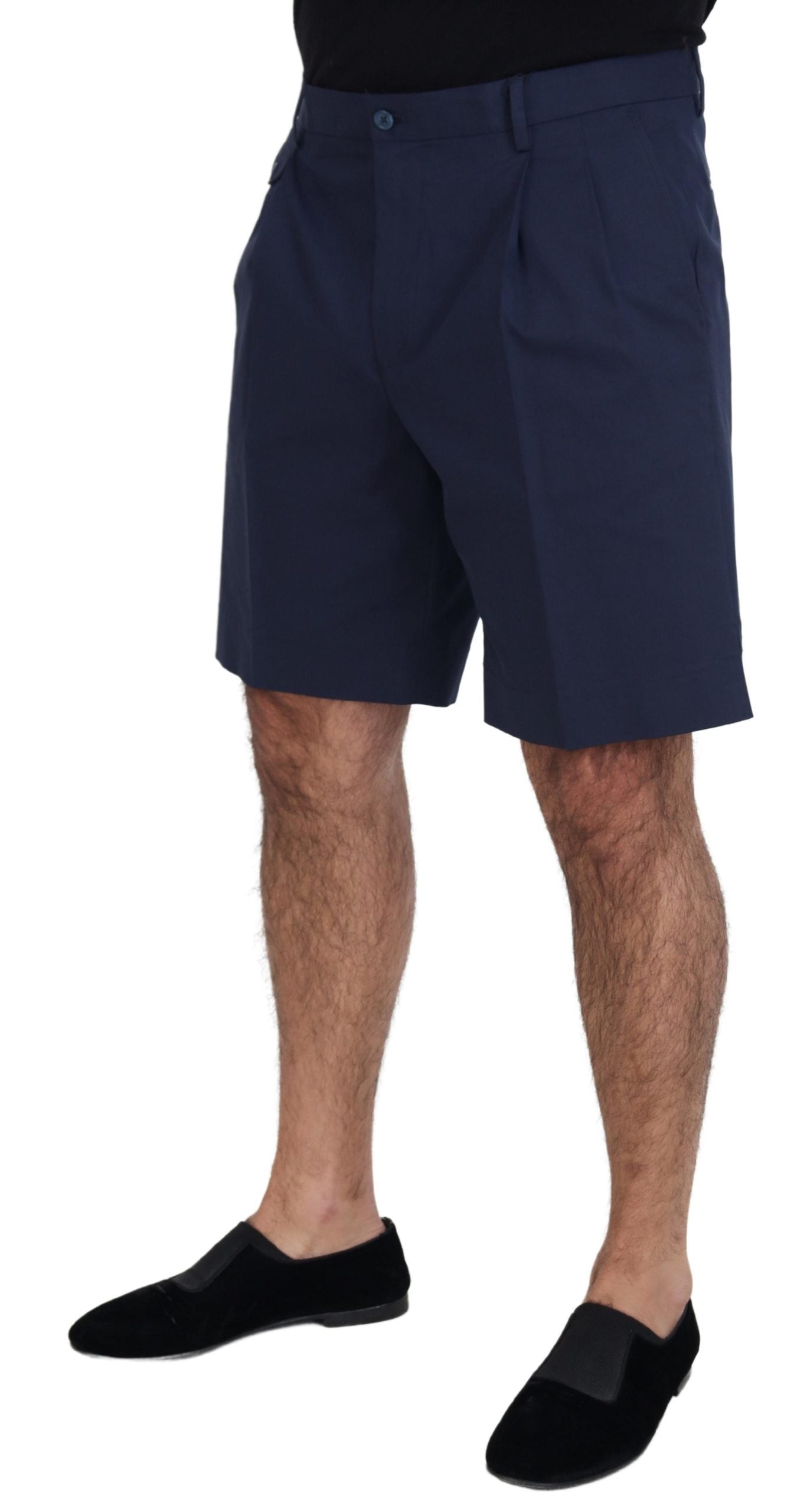 Elegante blauwe chinoshort