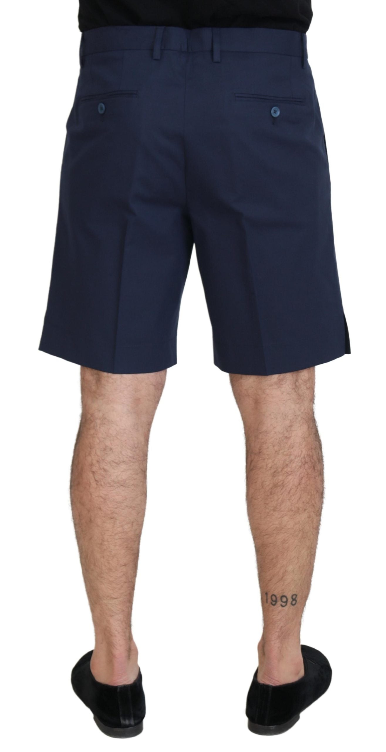 Elegante blauwe chinoshort