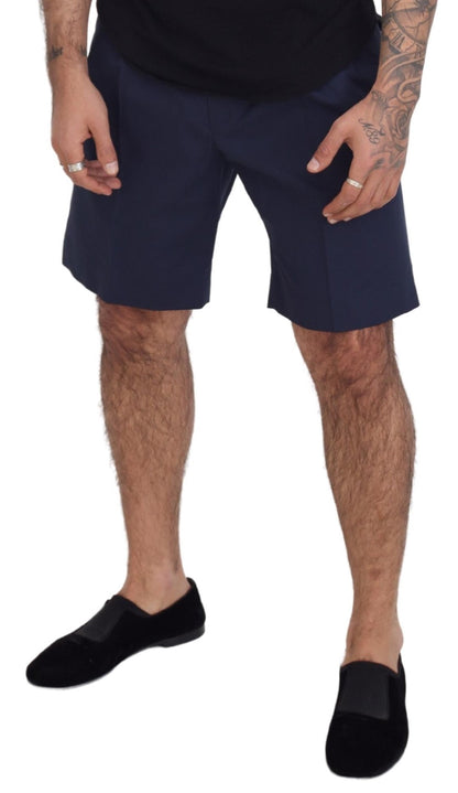 Elegante blauwe chinoshort