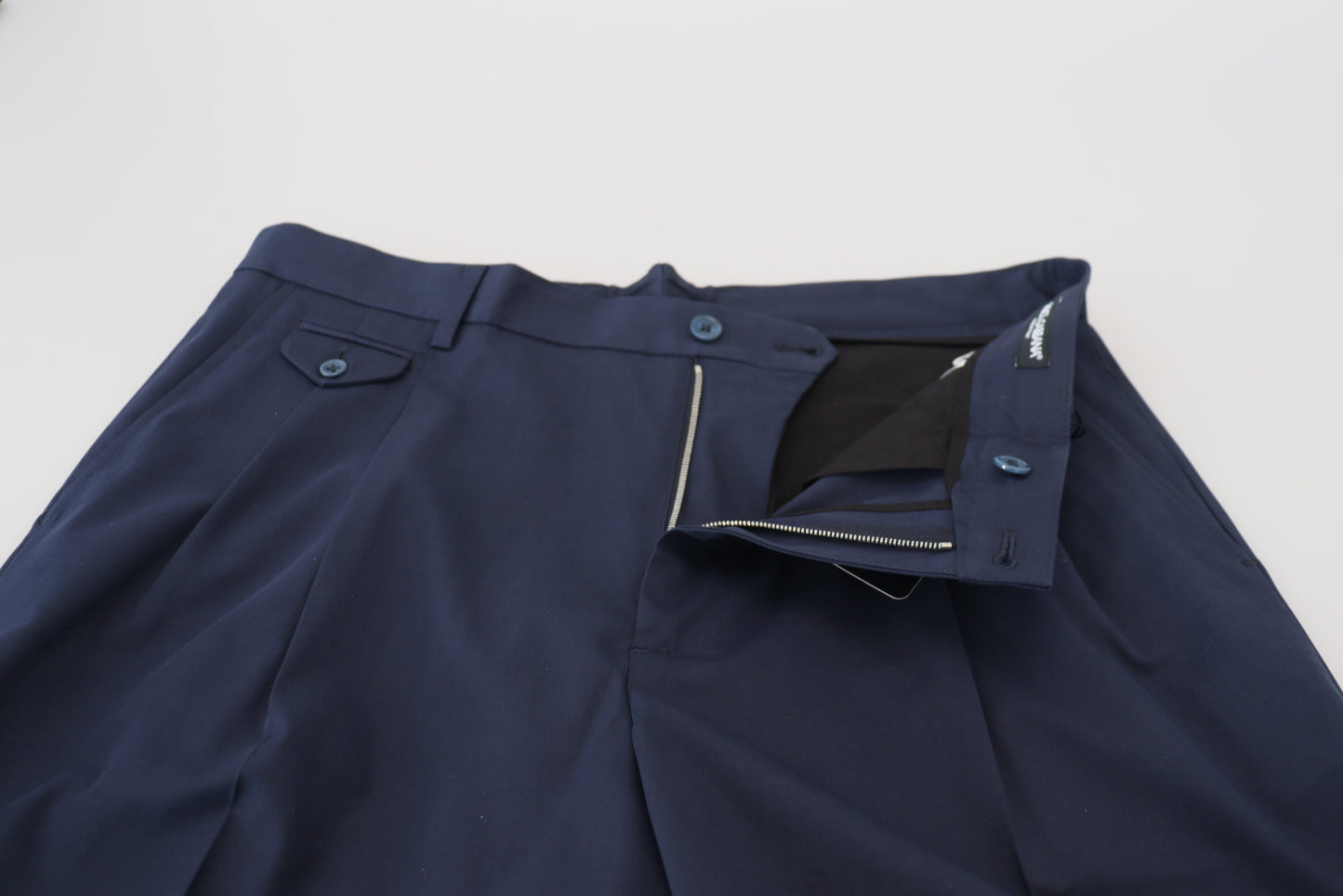 Elegante blauwe chinoshort