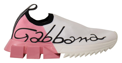 Elegante Sorrento instapsneakers in wit en roze