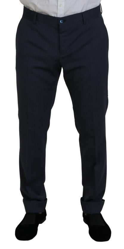 Blauwe wollen MARTINI 2-delig slim fit pak