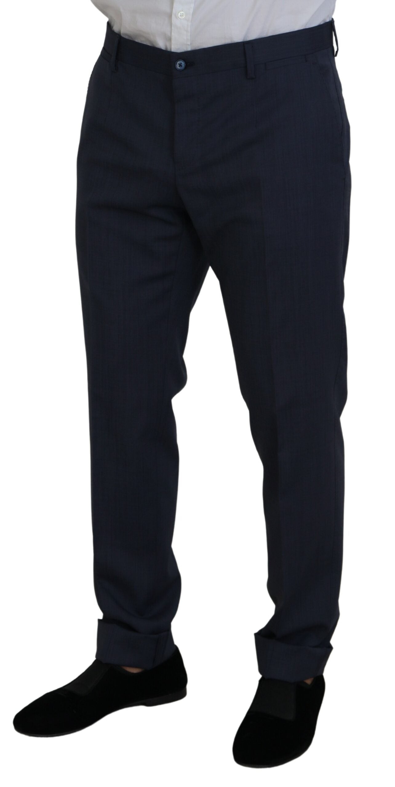 Blauwe wollen MARTINI 2-delig slim fit pak