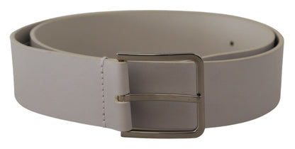 Elegante witte Vitello lederen riem