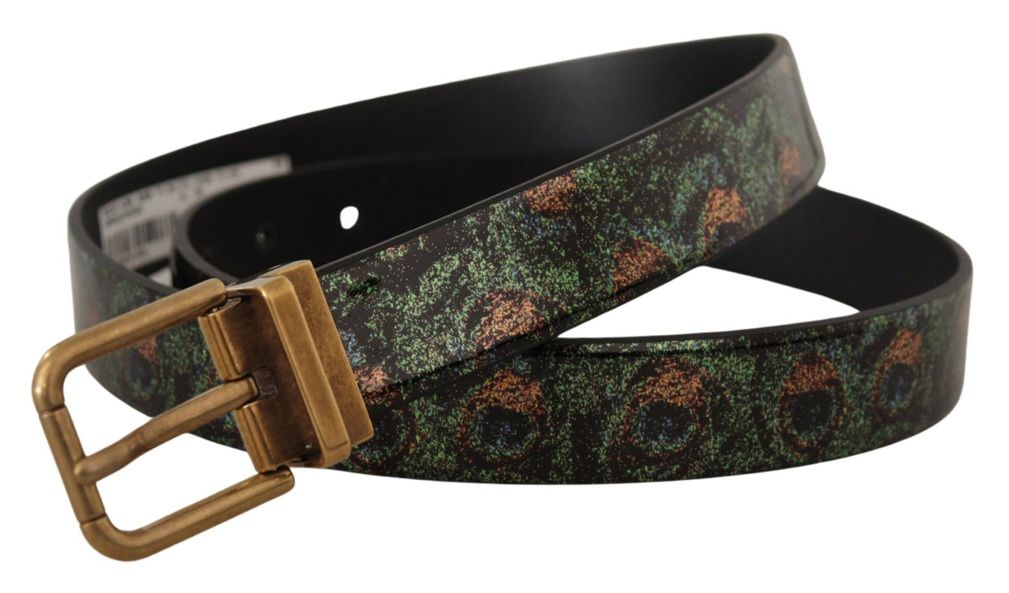 Elegante zwarte Grosgrain lederen riem