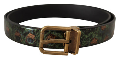 Elegante zwarte Grosgrain lederen riem