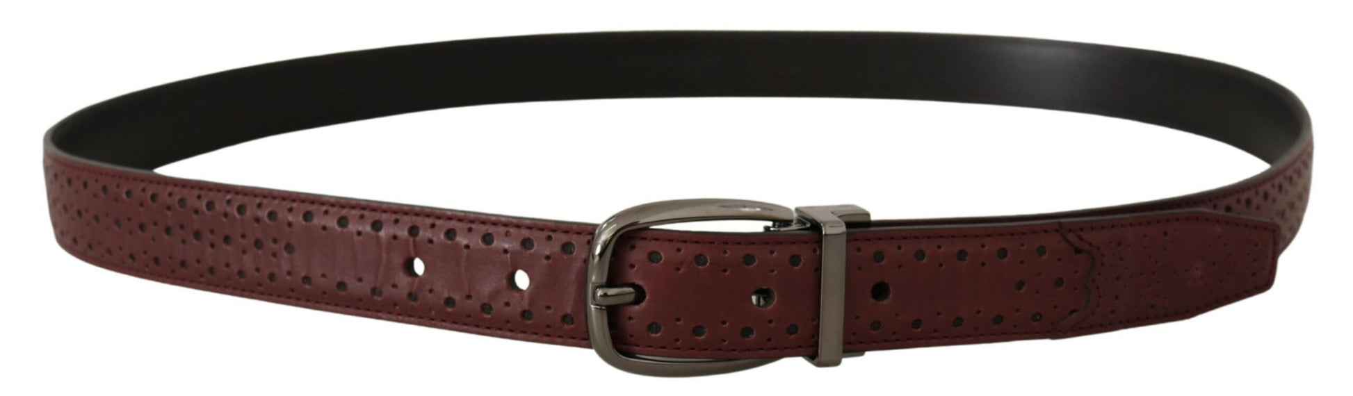 Elegante leren riem met metalen gesp