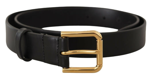 Elegante leren riem met metalen gesp