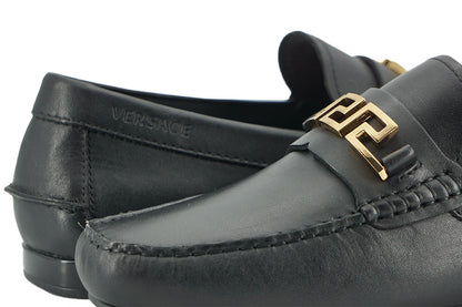 Elegante zwarte kalfsleren herenloafers