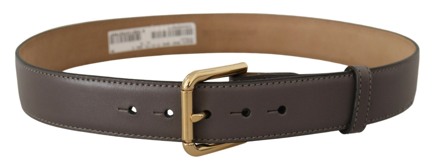 Elegante leren riem met gegraveerde gesp