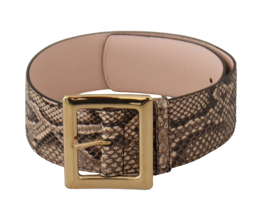 Elegante leren riem met logogesp