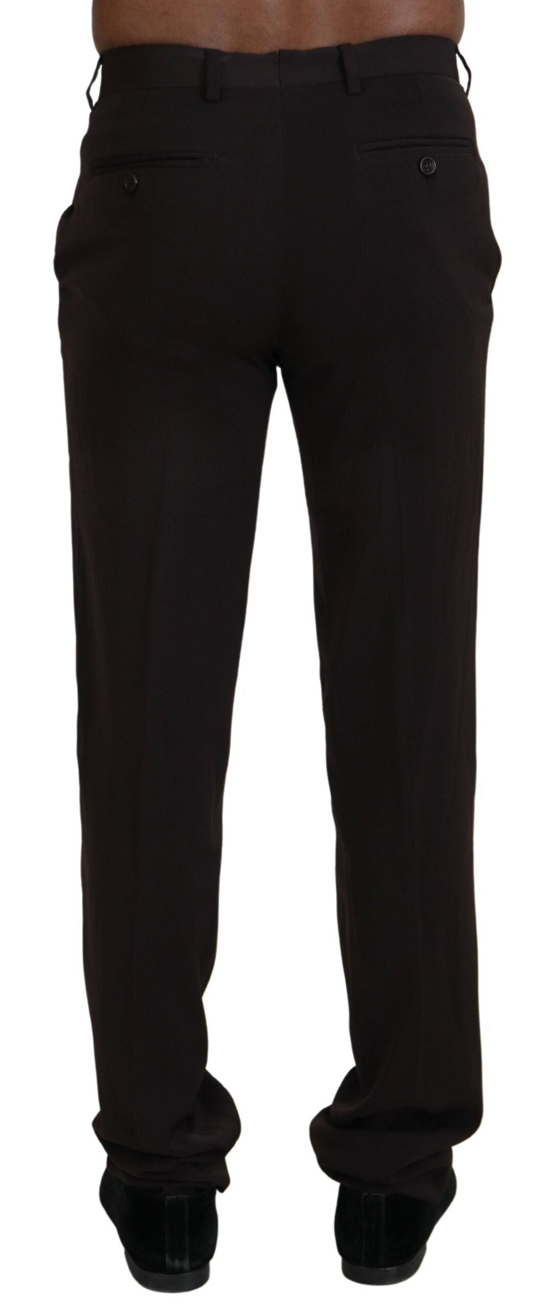 Elegant Brown Italian Dress Pants