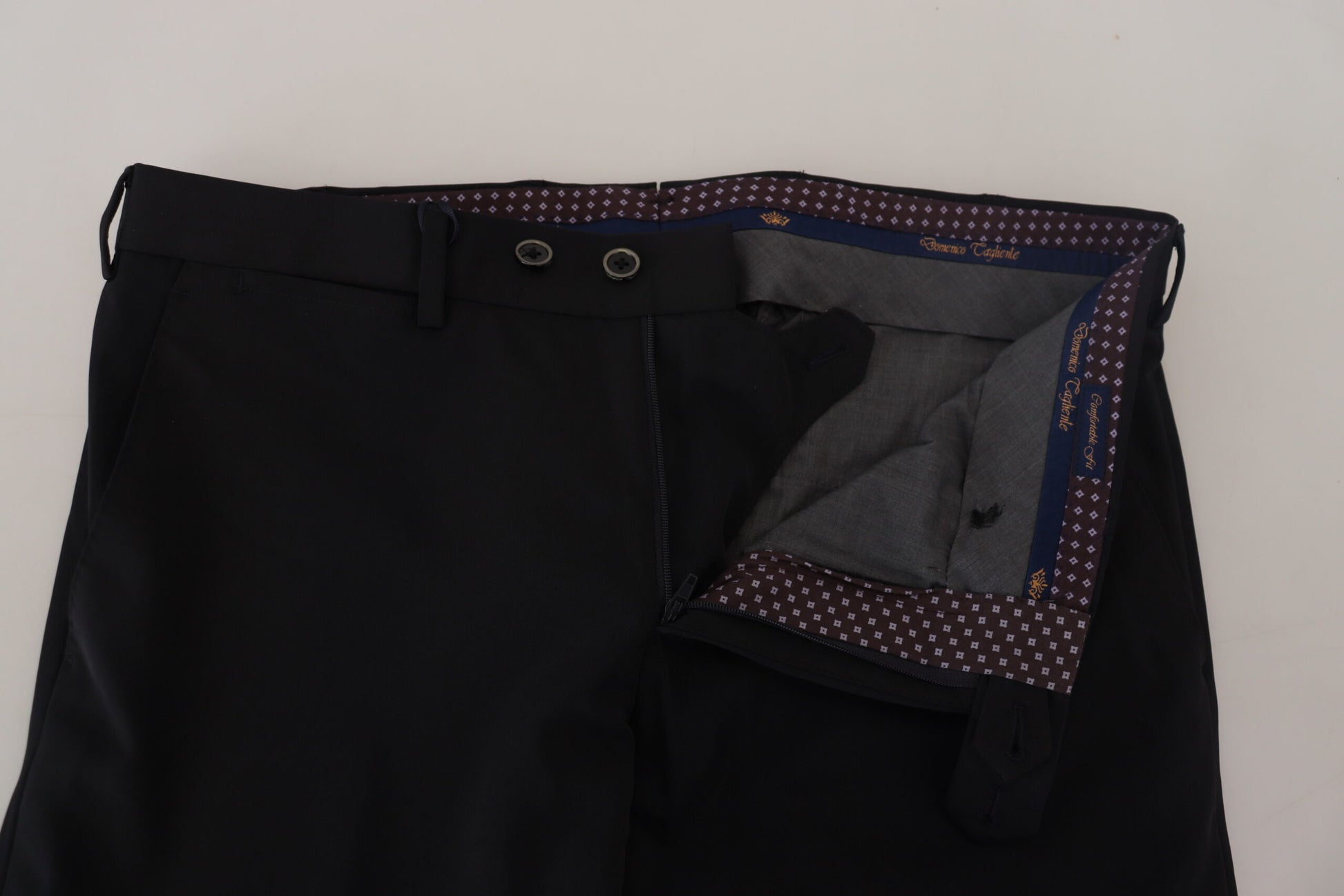 Elegant Black Italian Dress Pants