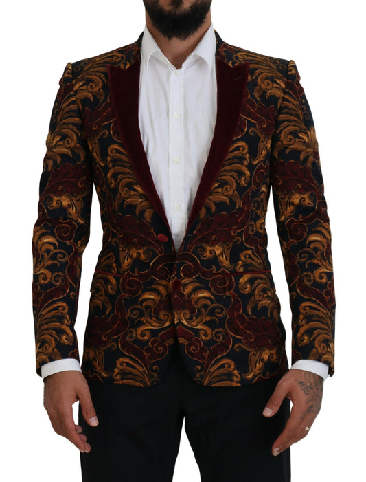 Elegante blazer van veelkleurige wolmix