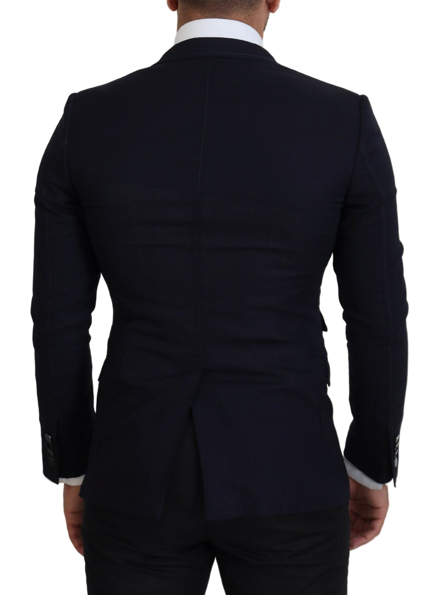 Elegante blazer negro de un solo pecho