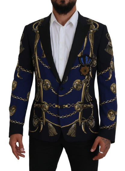 Elegante veelkleurige Martini-blazer