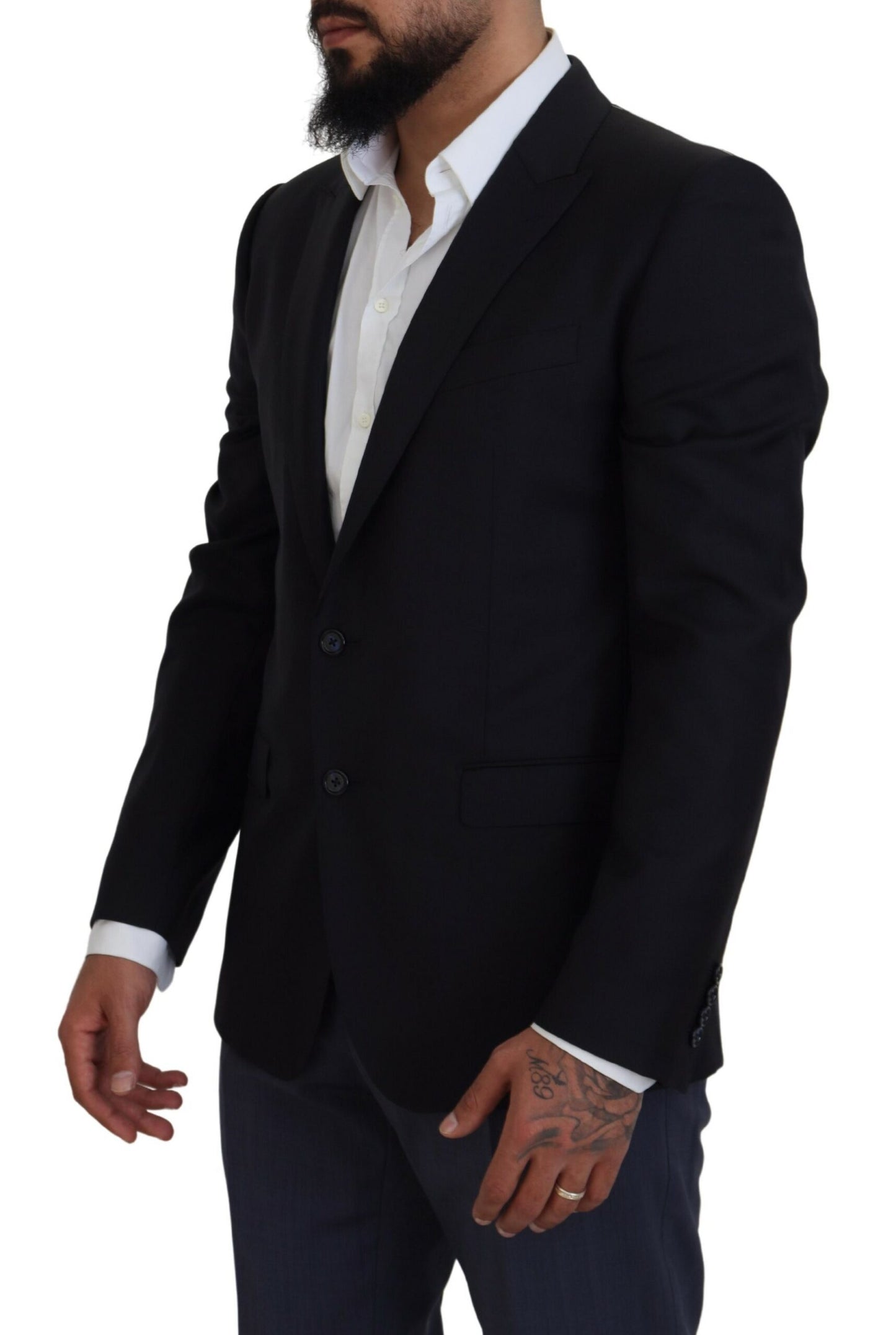 Elegante donkerblauwe Martini-blazer