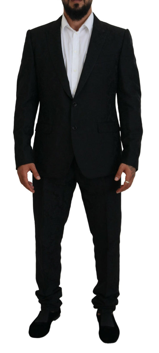 Traje de diseño de corte slim Martini negro