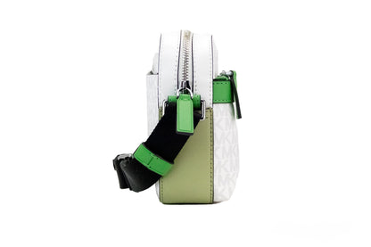 Cooper kleine helderwitte Palm Signature PVC Utility Crossbody Tas