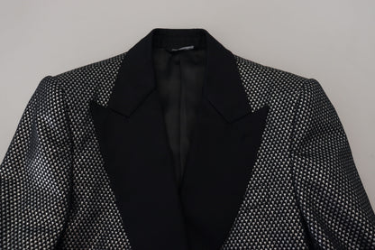 Elegant Jacquard Single Breasted Blazer