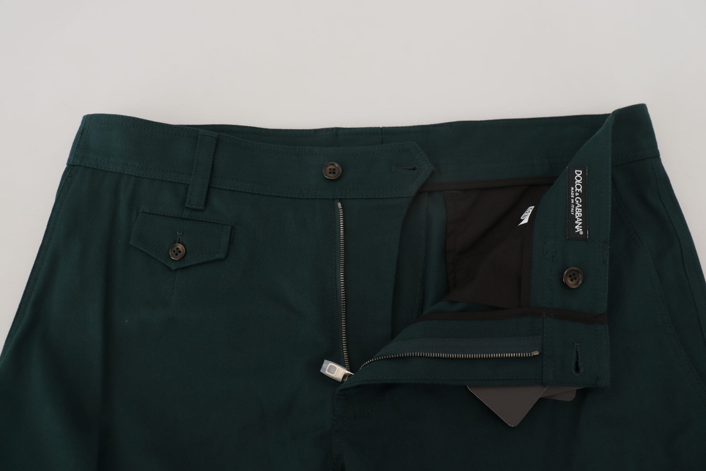 Vaqueros cargo elegantes de corte slim en color verde