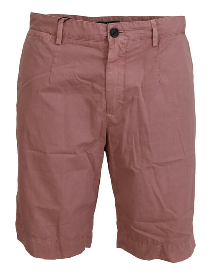 Exquisitos pantalones cortos chinos rosas para hombre