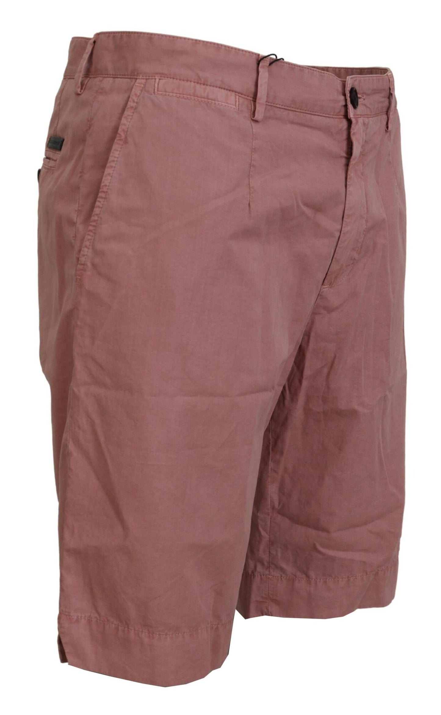 Exquisitos pantalones cortos chinos rosas para hombre