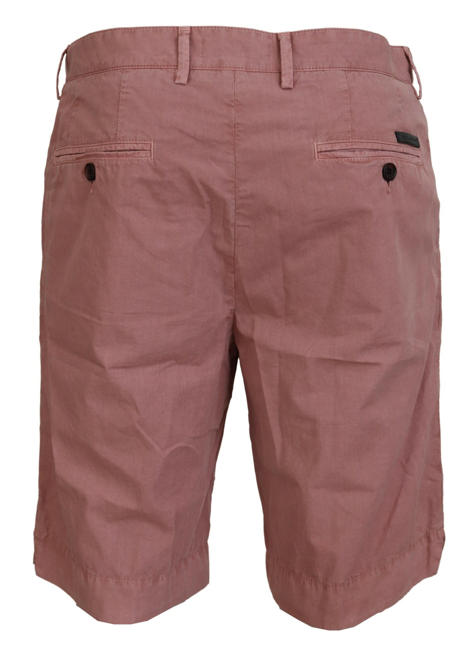 Exquisitos pantalones cortos chinos rosas para hombre