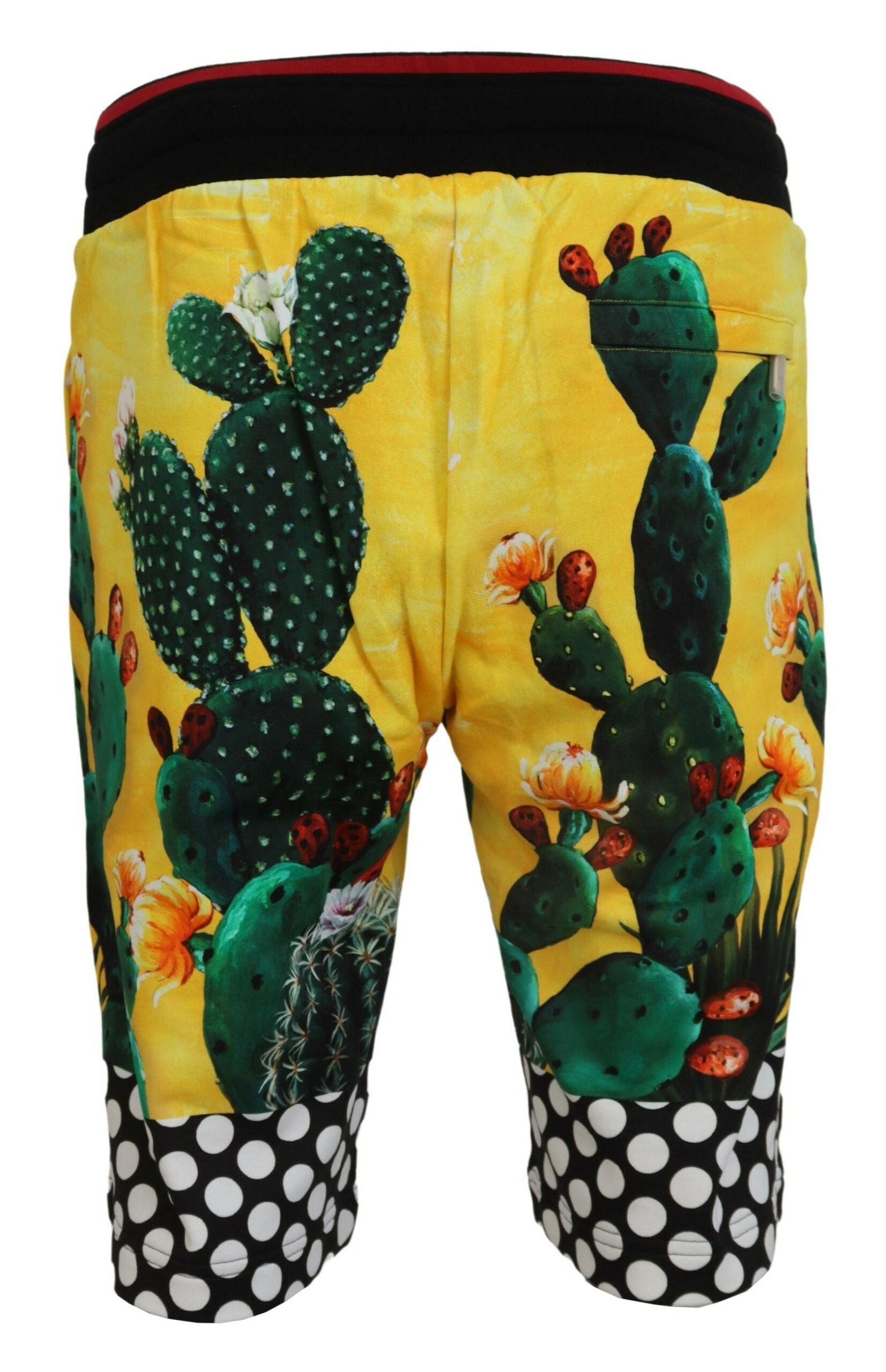 Veelkleurige katoenen sweatshort met cactusprint